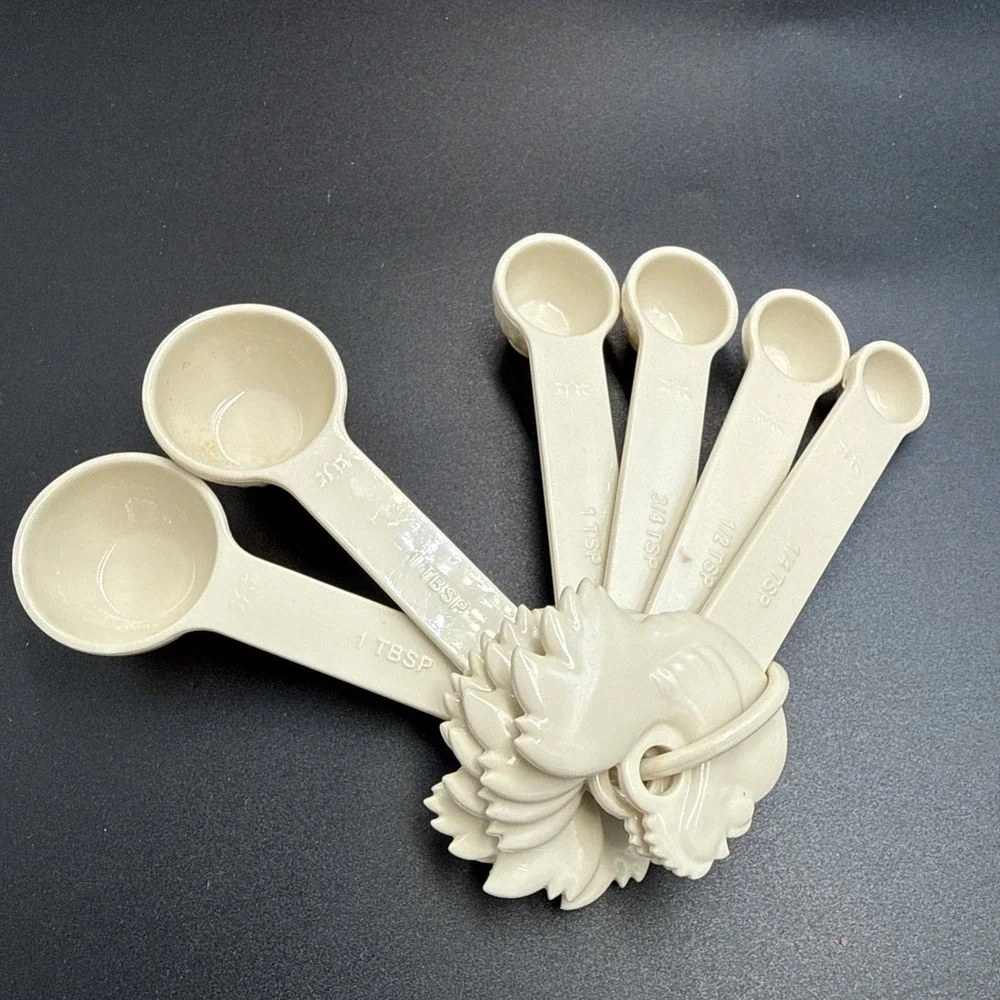 Paula Deen Chicken Rooster Measuring Spoons Set‎ Of 6 (extra 1T) Plastic